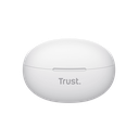 Trust audifonos bluetooth intraaurales color blanco microf c/cancelacion de ruido - 25173