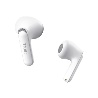 Trust audifonos bluetooth intraaurales color blanco microf c/cancelacion de ruido - 25173