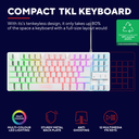 Trust teclado mouse y almohadilla gamer color blanco en español - 25233