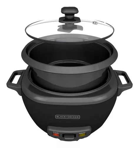 Black + Decker olla arrocera 14 tz cocidas negra RC514B