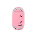 Trust  mouse recargable inalambrico silencioso color rosa con - 24125