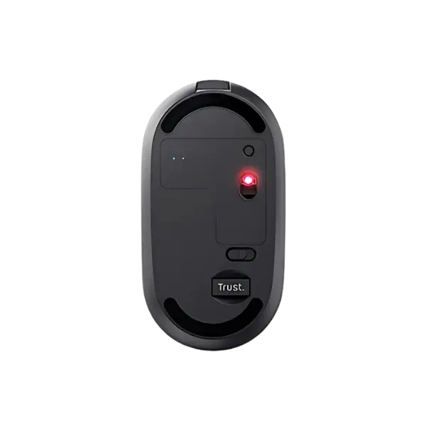Trust  mouse recargable inalambrico silenciosos color negro - 24059