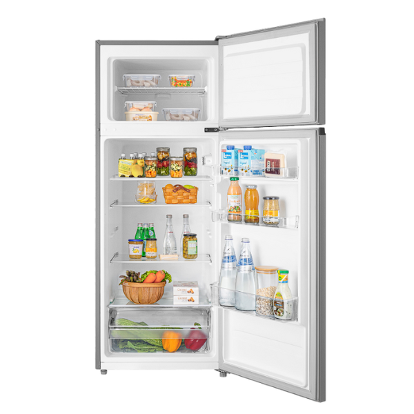 Midea refrigerador top mount 8 pc color acero inoxidable MRTS08G2NDS-CA