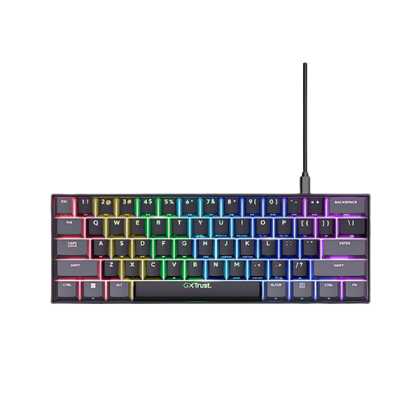 Trust teclado mecanico gaming GXT 867 Acira con iluminación RGB - 24885