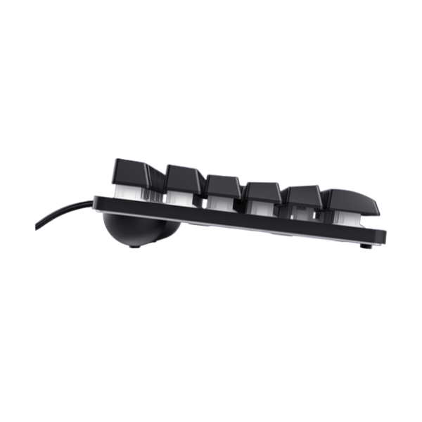 Trust teclado para gaming metalico con iluminación LED multicolor GXT 833 color negro - 24067