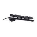 Trust teclado para gaming metalico con iluminación LED multicolor GXT 833 color negro - 24067