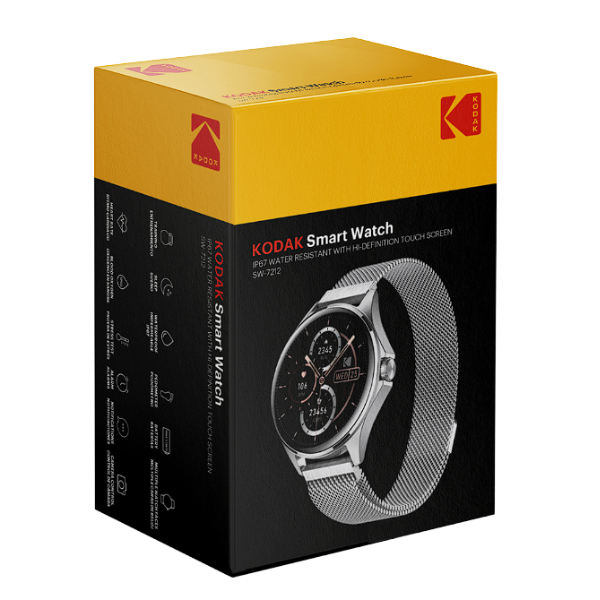 Kodak reloj inteligente SW7212 plateado 1,32" full touch