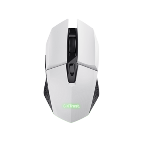 Trust  mouse gaming inalambrico GXT 110 Felox recargable con iluminación LED multicolor blanco - 25069