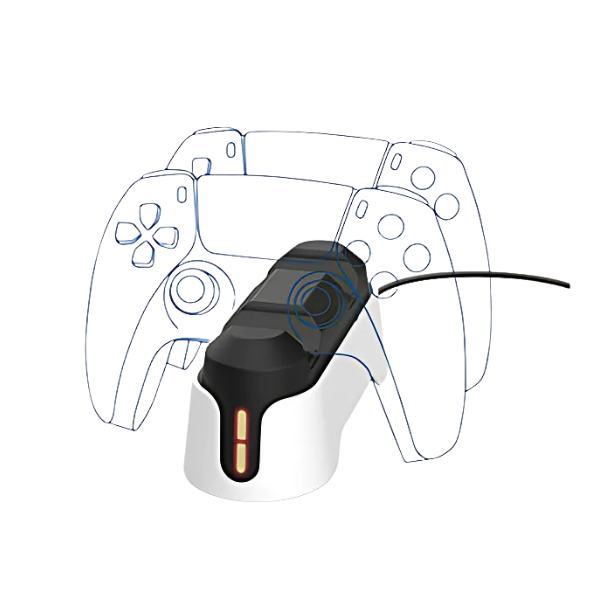 Trust GXT 255W soporte de carga rapida para mandos de PS5 blanco - 25597