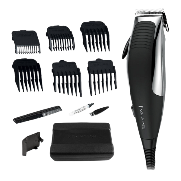 Remington kit cortadora de cabello 12 piezas cromada HC1080A-110F