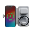 Trust Xtorm XWF31 cargador de viaje inalambrico 3 en 1 plegable de 15 W - gris - XWF31