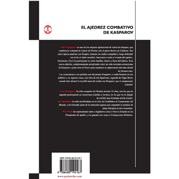 Libro EL AJEDREZ COMBATIVO DE KASPAROV.