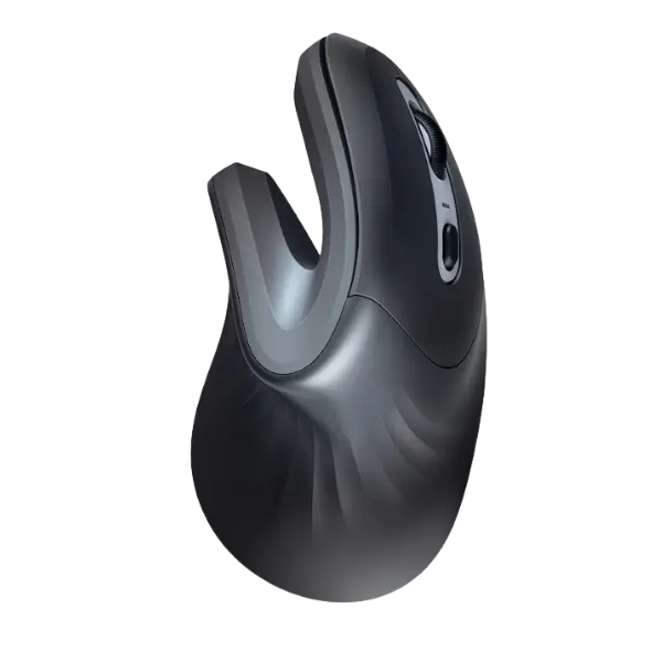Trust mouse ergonomico color negro inalambrico vertical - 23507