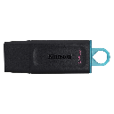 Kingston memoria exodia negra con turquesa 64GB usb 3.2 DTX