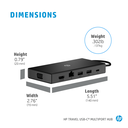 HP docking universal USB-C multipuertos  50H55UT