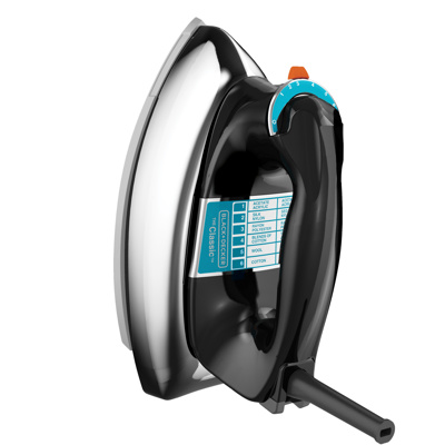 Black + Decker plancha seca suela aluminio negra clásica F54