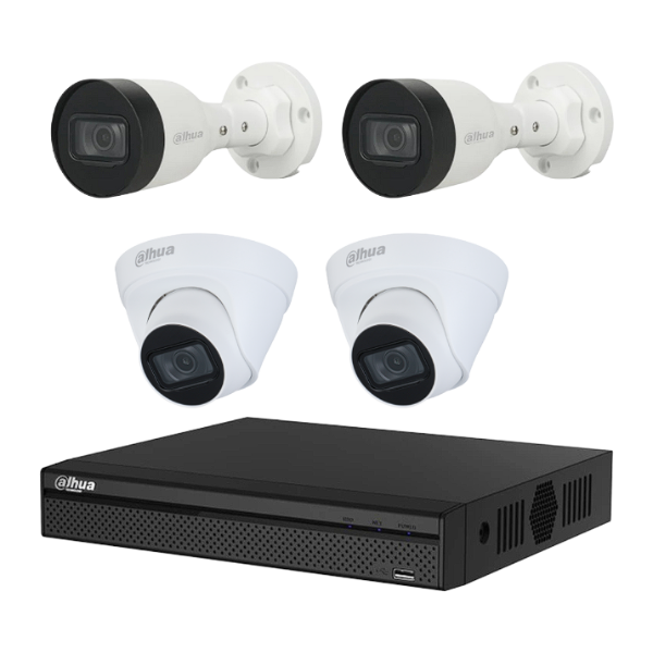 Dahua kit camaras 4Ch NVR - 1.0.01.04.37132-0001