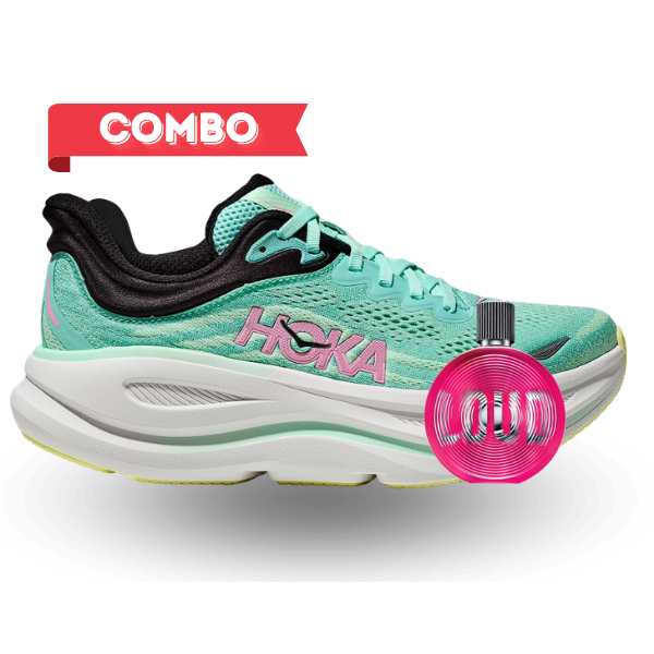 Combo Tenis Hoka Bondi 9 Mujer Y Perfume Tommy Loud Tommy Hilfiger 100 ML