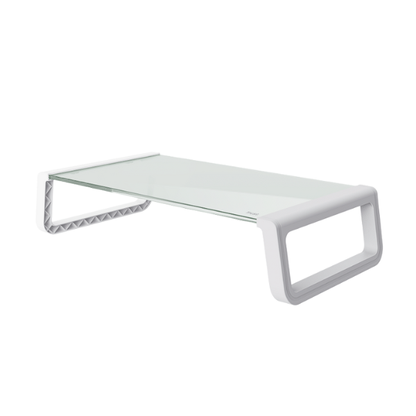 Trust monta soporte para monitor de cristal templado blanco - 25351