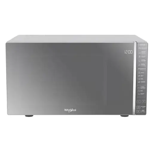 Whirlpool microondas 0.7 pies plateado acabado espejo WM1807D