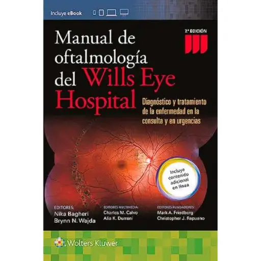 Libro Manual de Oftalmología del Wills Eye Hospital 7.ª Edición