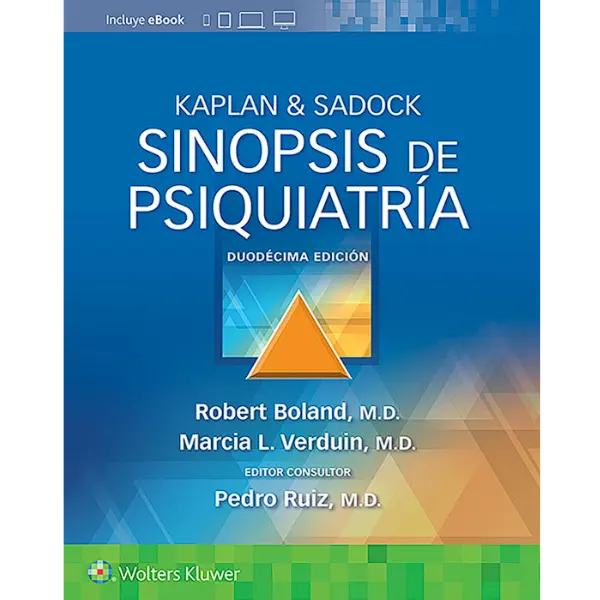 Libro Kaplan & Sadock Sinopsis de Psiquiatría 12.ª Edición