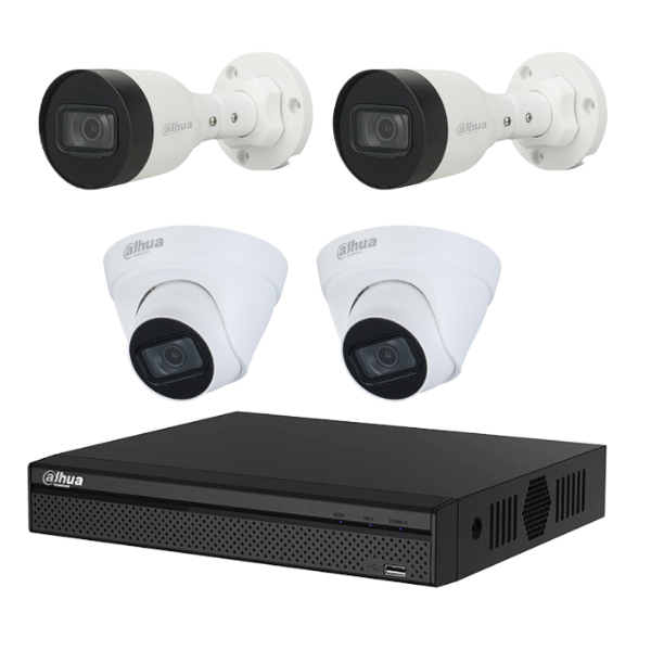 Dahua kit camaras 4Ch NVR - 1.0.01.04.37133-0002