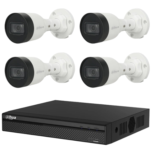 Dahua cooper 5MP 4 camaras 4ch HDCVI KIT -Spn-KIT/XVR1B04H-I/4-B2A51N-0280B-S2