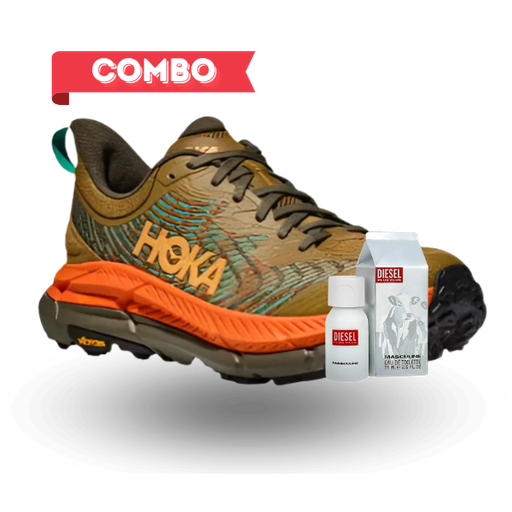 Combo Tenis Hoka Mafate Speed 4 y Colonia Plus Plus Diesel 75 ML