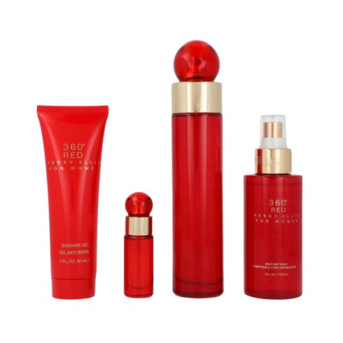 Estuche Perry Ellis 360° Red 4 Piezas Mujer 