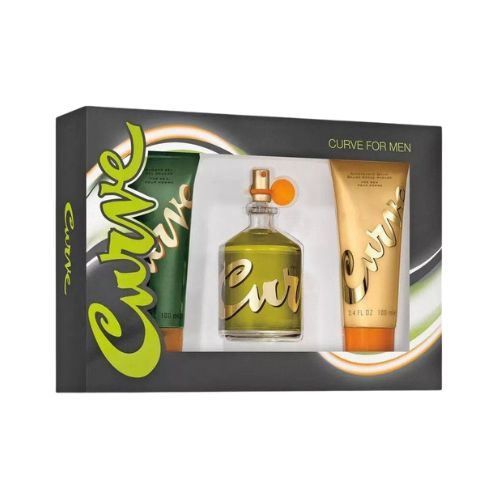 Estuche Colonia Liz Claiborne Curve Tradicional 100ml Hombre (3 Piezas)