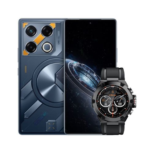 Combo Celular Infinix GT 20 Pro 5G 256GB 12GB-RAM Mecha Orange + SmartWatch Infinix XWatch 3 GT 41mm
