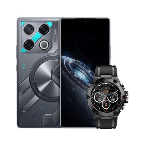 Combo Celular Infinix GT 20 Pro 5G 256GB 12GB-RAM Mecha Blue + SmartWatch Infinix XWatch 3 GT 41mm 