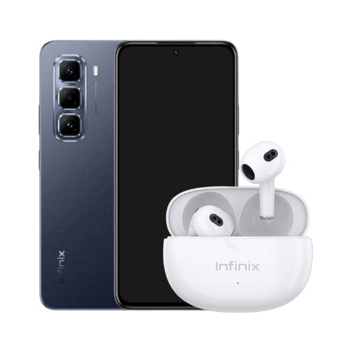 Combo Celular Infinix Hot 50 Pro LTE 256GB 16GB-RAM Negro + Audífonos Inalámbricos Infinix XBuds 3 Lite Blancos XE33  