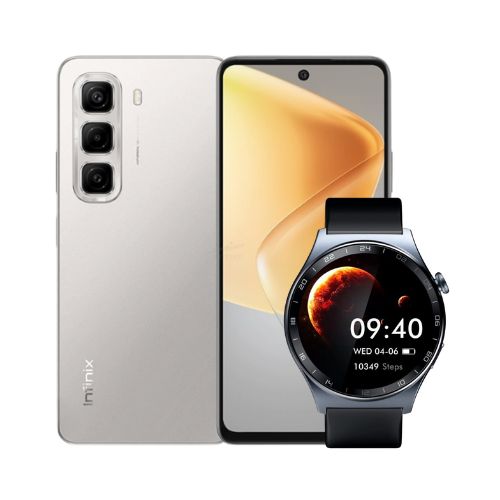 Combo Celular Infinix Hot 50 LTE 256GB 16GB-RAM Gris + SmartWatch Infinix XWatch 3 WE 41mm