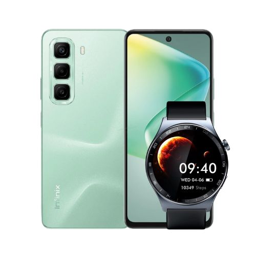 Combo Celular Infinix Hot 50 LTE 256GB 16GB-RAM Verde + SmartWatch Infinix XWatch 3 WE 41mm  